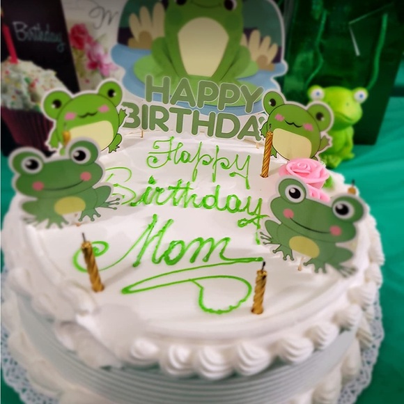 5for$10 Frog Party Supplies Birthday Decorations Banner, Cake Topper, & Balloons - Picture 7 of 12